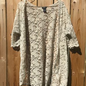 Rue 21 Cream Kimono